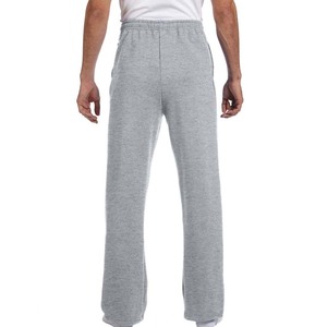 Adult Men's Winter Casual Fleece Open Bottom <b>Drawstring</b> Closure Mid Waist <b>Trouser</b> with Pockets - Product Image 3