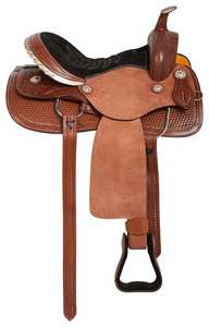 Selle Western Roping de qualité supérieure usinée à la main en cuir avec siège en daim pour l'équitation Excellent rapport qualité-prix - Product Image 3