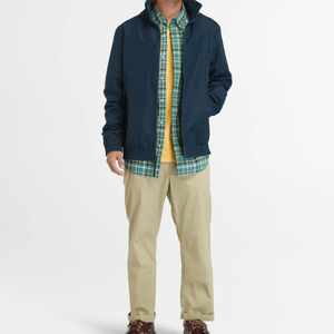 Nouvelle veste coupe-vent d'hiver pour hommes élégante à capuche avec fermeture éclair motif solide chaud et coupe-vent grande taille imprimé - Product Image 2