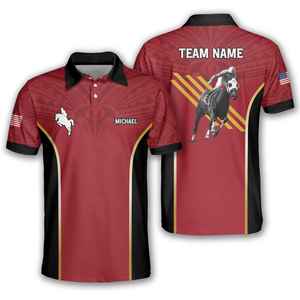 Polo de equitación de secado rápido, camiseta ecuestre cómoda de tela elástica ligera que absorbe la humedad para eventos deportivos - Product Image 4