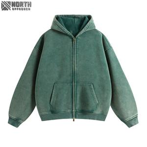 Pull à capuche surdimensionné personnalisé gris élégant pour hommes Sweat-shirt lourd pour l'hiver Caractéristique d'impression anti-rétrécissement Porter tous les jours - Product Image 4