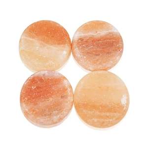 Élément décoratif sculpté de savon de sel de l'Himalaya circulaire de qualité supérieure pour la thérapie au sel Massage artisanat naturel en gros direct - Product Image 5
