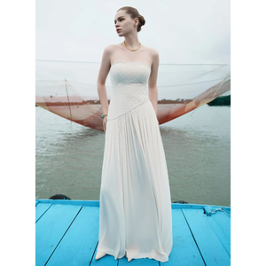 Precio al por mayor vestidos elegantes VINCENT MAXI VESTIDO Rhinestone Material de buena calidad etiquetado privado ropa de mujer de lujo - Product Image 2