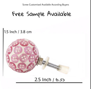 Bouton rose résine os corne laiton bois boutons et poignée de traction pour armoires de cuisine commodes chambres salons Villas hôtels - Product Image 3