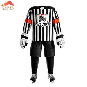Uniformes de Hockey sobre Hielo de la Marca CAPRA, Conjuntos de Camisetas de Entrenamiento para Equipos, 100% Poliéster con Transferencia Térmica, Venta al Por Mayor de Fábrica, Personalizados, de Alta Calidad - Product Image 2