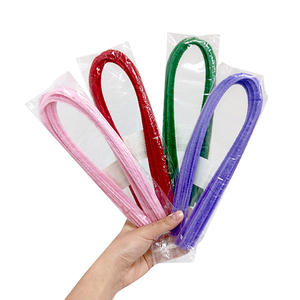 10 piezas de tallos de chenilla desechables de 8 mm x 50 cm, 1 color, para manualidades. - Product Image 5