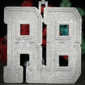 Round Brilliant Cut Moissanite Initial <b>Letter</b> Pendant for Men & Women by Phoenix Enterprise Iced Out Hip Hop jewelry Pendant - Product Image 4