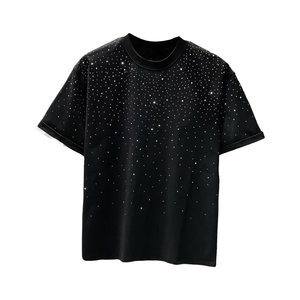 Wholesale New Design Rhinestone <b>T</b> <b>Shirts</b> For Men Streetwear Fashion Printed Men Custom Design <b>Ringer</b> Rhinestone Men's <b>T</b>-<b>shirts</b> - Product Image 5