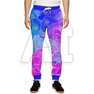 Pantalon de survêtement décontracté pour hommes en gros d'usine Logo personnalisé cordons de serrage Baggy lourd 330g taille haute lavage foncé Logo personnalisable - Product Image 3