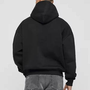 Polaire 500 Gsm Haute Qualité Coupe Régulière Recadrée Blanc Streetwear Écologique Hiver À Capuche Éponge Française Polyester/Coton - Product Image 4