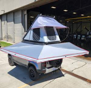 Tente de toit triangulaire légère à prix d'usine pour 4x4 tout-terrain, camping en plein air, tente de toit pour voiture, en vente en Europe - Product Image 5