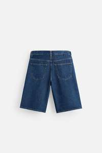 Shorts en jean pour hommes, respirants, lavage clair, ourlet brut, streetwear, style vintage, shorts en jean personnalisés avec strass - Product Image 5