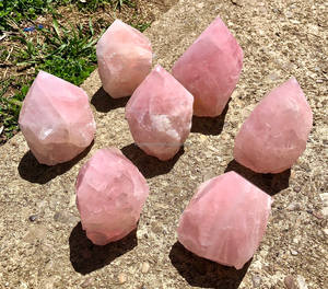 Quartz rose naturel poli pierre précieuse de guérison Reiki Feng Shui sculpté déco de méditation pour voiture et maison - Product Image 2