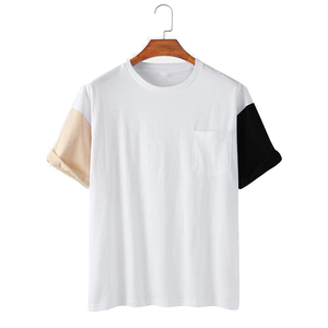 เสื้อยืดคอกลมแขนสั้นสำหรับผู้ชายเสื้อยืดพิมพ์โลโก้สำหรับเด็กผู้ชายเด็กผู้หญิงเด็กวัยหัดเดินมีกระเป๋าใส่เหรียญ