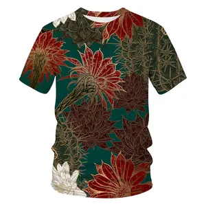 Camiseta de algodón Unisex de alta calidad, estilo de verano de gran tamaño de calle alta para hombres de talla grande, venta al por mayor, tela tejida transpirable - Product Image 2