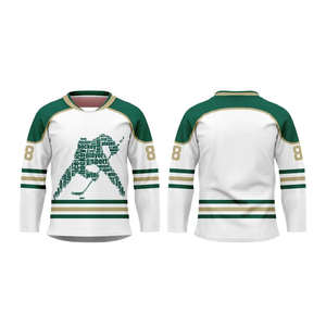 Maillot de hockey sur glace hommes design athlétique élégant adapté aux sessions d'entraînement des équipes de hockey professionnelles vêtements décontractés - Product Image 2