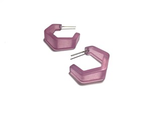 Pendientes de Aro de Resina Acrílica Verde Chartreuse Hechos a Mano, de Alta Calidad, Unisex, Joyería Moderna y Elegante para Mujer - Product Image 5