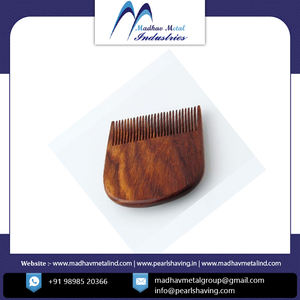Peine de bolsillo para Barba antiestático natural, peine de madera para el cabello con logotipo gratuito personalizado de proveedor indio - Product Image 2