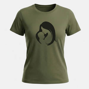 Elegante camiseta para el Día de la Madre con un estampado de frases elegante y un look informal y relajado. - Product Image 1