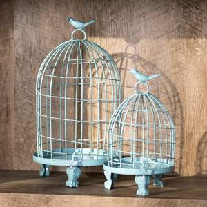 Juego de 2 jaulas para pájaros de tamaño personalizable, artesanía de hierro de la mejor calidad, precio al por mayor con rango bajo - Product Image 1