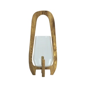 Linternas decorativas hechas a mano para decoración del hogar, farol rústico de madera, para exteriores, granja - Product Image 1