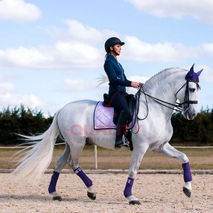 Tapis de selle matelassé anglais de luxe personnalisé doublure souple et respirante tissu durable assure confort et protection des tapis de selle - Product Image 3