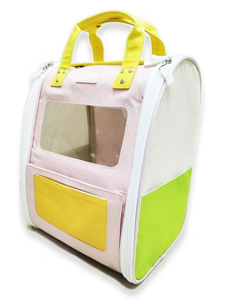 Foldable Washable Comfortable Lightweight Cream Puff Polyester <b>Pet</b> <b>Backpack</b> for Cats & Dogs-Cheese Peach - Product Image 1