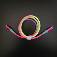 Cables USB Tipo C a 8 Pines con Malla de Nailon Resistente y Trenzado, Grosor de la Funda de Hilo, IOS C94
