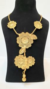 Colección Dubái, Juego de Joyas Nupciales para Mujer Chapadas en Oro de 24 Quilates, 2 Gramos, Chapado Pesado, Precioso Colgante, Mejor Valor, Moda - Product Image 2