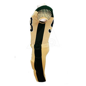 Tenues de football américain personnalisables avec logo, fabriquées en usine, respirantes, antibactériennes, 100 % polyester, grandes tailles - Product Image 6