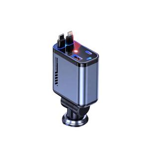 C6 retráctil tipo <span class=keywords><strong>C</strong></span> PD Cable de carga rápida ESTACIÓN DE cargador de teléfono de coche cielo estrellado luz ambiental adaptador rápido para móvil - Product Image 2