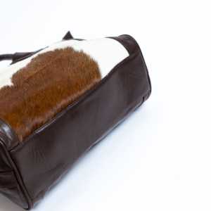 Cuero de vaca doble mango suave hecho a mano de lujo genuino cuero Real bolso de compras señora diseñador hombro sofisticación bolso - Product Image 2