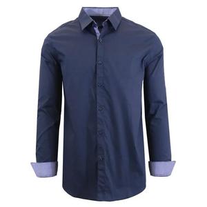 Chemise d'affaires vietnamienne 100% coton pour hommes avec col montant et manches longues Pack unique-pour adultes OEM ODM vente en gros - Product Image 3