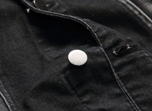 <b>Men</b> High Street Denim <b>Jacket</b> and Casual Streetwear Fashion <b>Long</b> Sleeve Distressed with Front Logo and Pockets Denim <b>Jackets</b> - Product Image 6