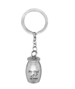 <b>Dad</b> My Family My Friend Urns for Ashes Stainless Steel Memorial Keepsake Cremation Keychain <b>Jewelry</b> Aunt Custom Size urn - Product Image 1
