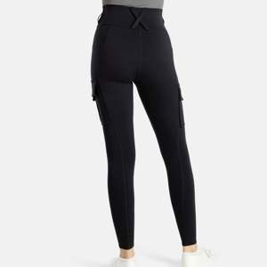 Womens Utility Workout Black <b>Leggings</b> - High-Waisted, Durable <b>Leggings</b> with Multiple Pockets for Gym, Running, and Everyday - Product Image 6