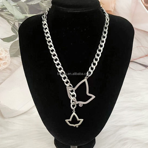<span class=keywords><strong>Collana</strong></span> alfa Sorority <span class=keywords><strong>con</strong></span> catena di serpente durevole <span class=keywords><strong>rosa</strong></span> verde acero Charm impermeabile greco Chocker gioielli regalo per sorellanza - Product Image 2