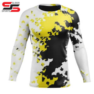 Protection contre les éruptions cutanées personnalisée légère pour hommes Protection solaire avec manches longues Surf et BJJ Logo personnalisé Baselayers - Product Image 4