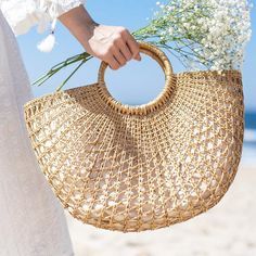 Nouveaux modèles de sacs à main en jonc de mer pour femmes avec design tissé fait à la main personnalisé OEM fait à la main au Vietnam meilleur prix - Product Image 6