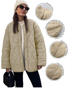 Women Puffer <b>Jacket</b> Lightweight Winter Warm <b>Jackets</b> Quilted Hoodie Water Resistant Zip Up Insulated Puffy Coat - Product Image 6