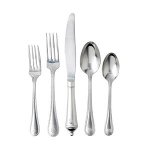 Juego de cubiertos de acero inoxidable plateado de 4 piezas de alta calidad Cubiertos ecológicos con diseño moderno - Product Image 3