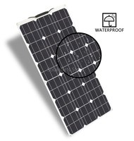 Panneaux Solaires PV Flexibles ETFE Personnalisables OEM 100W 200W 300W 400W 500W avec Chargeur de Batterie 12V 18V 24V pour VR Bateau Voiture Maison