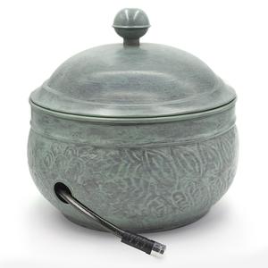 Estilo de lujo, venta al por mayor, venta directa de fábrica decorativa, acabado de cobre, olla de manguera de Metal de hierro para el hogar, decoración de jardín al aire libre - Product Image 1