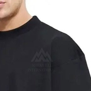 T-shirt Boxy Fit pour Hommes en Gros, 100% Coton, Design Personnalisé, Logo OEM, Couleur Personnalisée, T-shirt Boxy Fit pour Hommes - Product Image 3