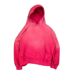 เสื้อฮู้ดผู้ชายแนวสตรีทโอเวอร์ไซส์ล้างกรดแบบสวมหัวออกแบบได้ตามที่ต้องการ - Product Image 2