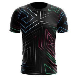 Camiseta Deportiva Sublimada para Hombre de Secado Rápido con Cuello Redondo y Tallas Grandes - Product Image 3