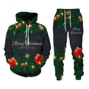 High Quality <b>Christmas</b> Tracksuits for Men Latest OEM Design Lightweight Winter Wear Hot Sale in XXL XL Sizes Customizable Logo - Product Image 4