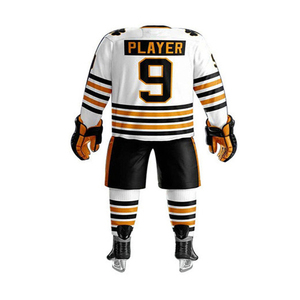 ชุดยูนิฟอร์มฮอกกี้น้ำแข็งคุณภาพสูงราคาถูก OEM สำหรับทีม ขายส่ง แบบคอปก แขนครึ่งตัว พร้อมบริการสกรีนโลโก้ตามสั่ง LEOCOR SPORTS - Product Image 6
