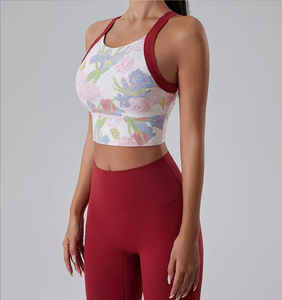 Logo personnalisé Fitness Crop Top U Neck Running Sports Short Sleeve Yoga Top - Buy Sports Yoga Top Running Sports Short Sleeve - Product Image 5