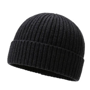 Custom Made Breathable Waterproof 100% <b>Wool</b> <b>Beanie</b> Cap for Unisex Winter Beach Wear with Custom Color Professional OEM Service - Product Image 3